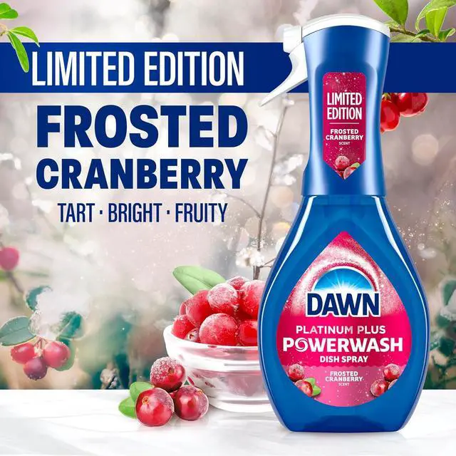 Alt view image 3 of 4 - Dawn Powerwash Spray, Dish Soap, Dishwashing Liquid, Cleaning Supplies, Frosted Cranberry, 1 Starter Kit, 16 Fl Oz