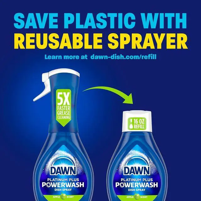 Alt view image 2 of 6 - Dawn Platinum Powerwash Dish Spray, Dish Soap, Apple Scent, 16oz