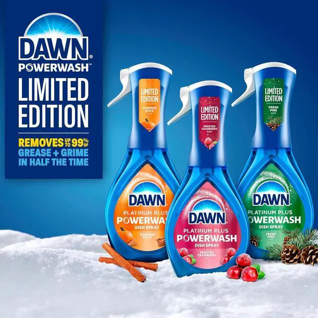 Alt view image 4 of 4 - Dawn Powerwash Spray, Dish Soap, Dishwashing Liquid, Pumpkin Spice + Frosted Cranberry, 1 Starter Kit + 1 Refill, 2x16 Fl Oz