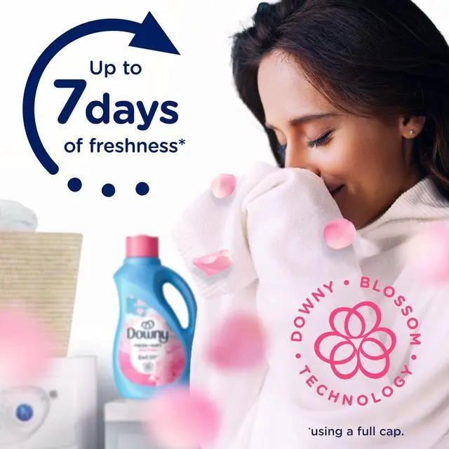 Alt view image 5 of 7 - Downy April Fresh 2-in-1 Liquid Fabric Softener, 140 Fl Oz, 190 Loads, Fresh & Soft