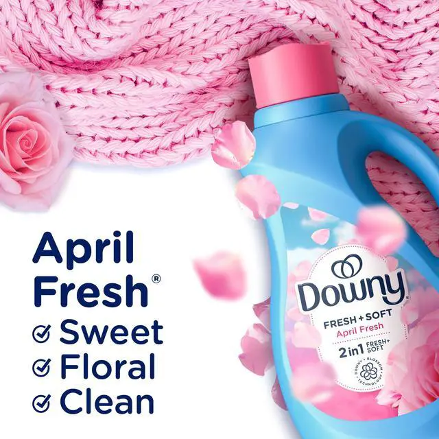 Alt view image 4 of 7 - Downy April Fresh 2-in-1 Liquid Fabric Softener, 140 Fl Oz, 190 Loads, Fresh & Soft