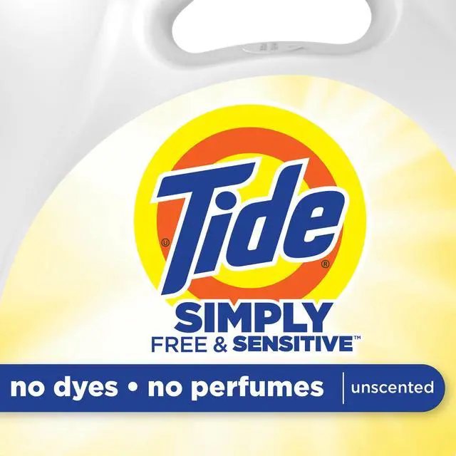 Alt view image 3 of 6 - Tide Simply Liquid Laundry Detergent, Free & Sensitive, 85 Loads, 107 fl oz