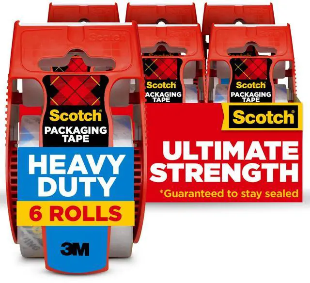Main image of Scotch Heavy Duty Shipping Packing Tape, Clear, 1.88 in. x 22.2 yd.