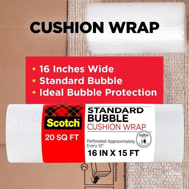 Alt view image 5 of 6 - Scotch Cushion Wrap, 16 in x 15 ft., 1 Roll/Pack (7924)