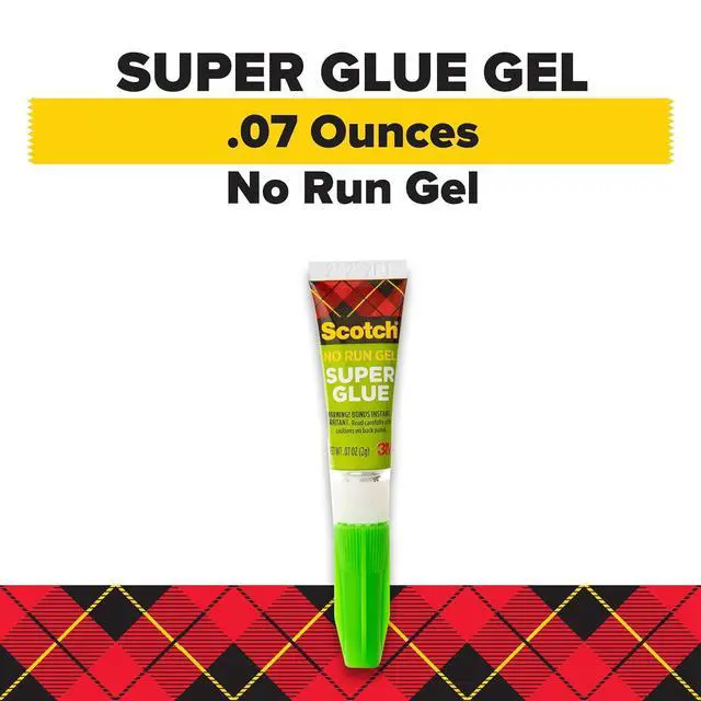 Alt view image 5 of 6 - Scotch Super Glue Gel, .07 oz, 2-Pack, Dries Quickly with a Permanent Hold (AD112)