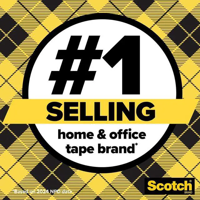 Alt view image 6 of 6 - Scotch Double-Sided Tape, 1/2 in x 250 in (12.7 mm x 6.35 m), 3 Pack