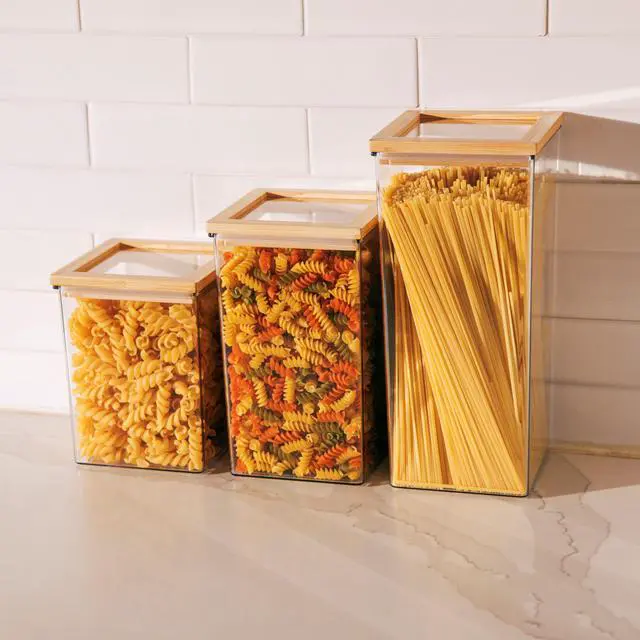 Alt view image 4 of 6 - Thyme & Table 11.6-Cup Pantry Food Storage Container with Bamboo Lid