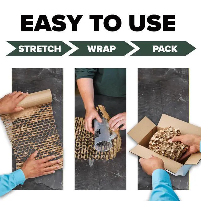 Alt view image 2 of 6 - Scotch Cushion Lock Protective Wrap, 12 in. x 30 ft., 1 Wrap
