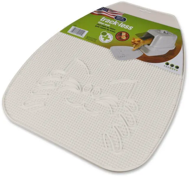 Main image of Van Ness, Trackless Cat Litter Mat, White