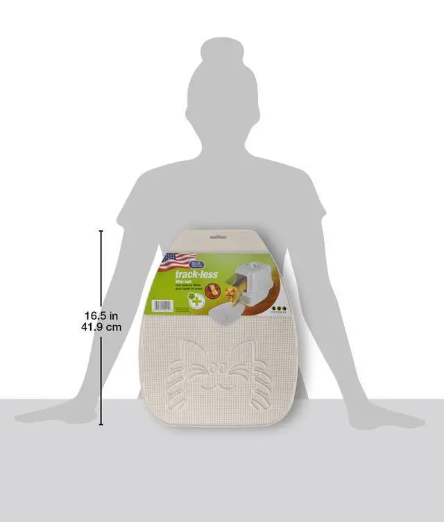 Alt view image 4 of 7 - Van Ness, Trackless Cat Litter Mat, White