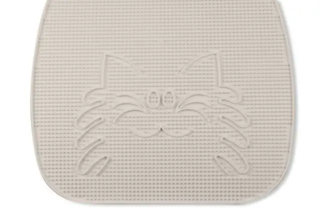 Alt view image 6 of 7 - Van Ness, Trackless Cat Litter Mat, White