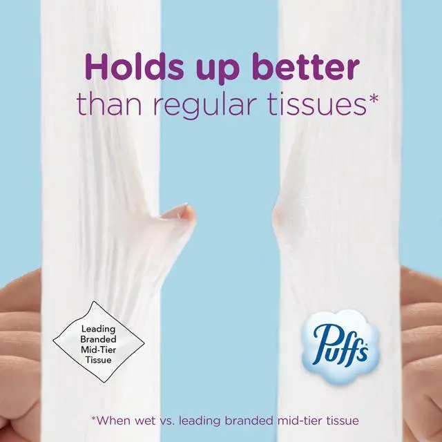 Alt view image 2 of 7 - Puffs Facial Tissues Ultra Soft, 4 Mega Cube Boxes, 72 Facial Tissues per Box, Allergies and Colds (Packaging May Vary)