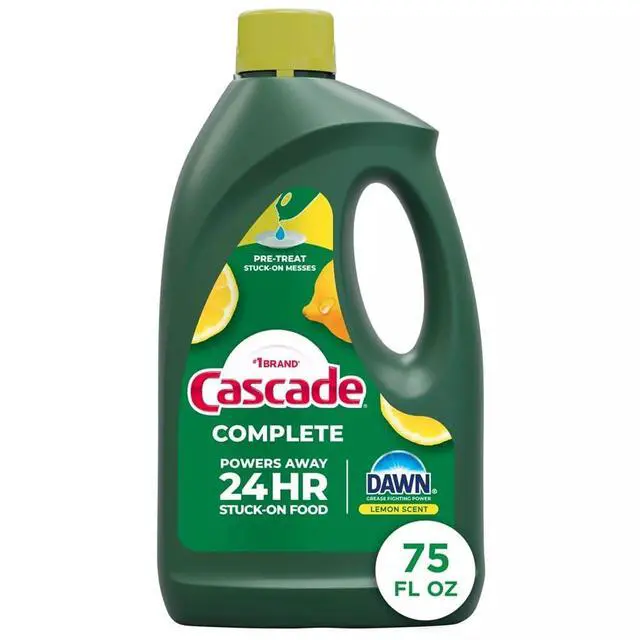 Alt view image 3 of 7 - Cascade Complete Dishwasher Detergent Liquid Gel, Dish Detergent, Dishwasher Soap, Citrus, 75oz