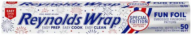 Main image of Reynolds Wrap Fun Foil Embossed Aluminum Foil Roll, Fireworks, 50sq ft
