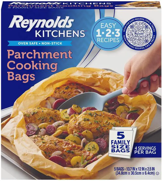Main image of Reynolds Kitchens Parchment Cooking Bags, Family Size, 5ct