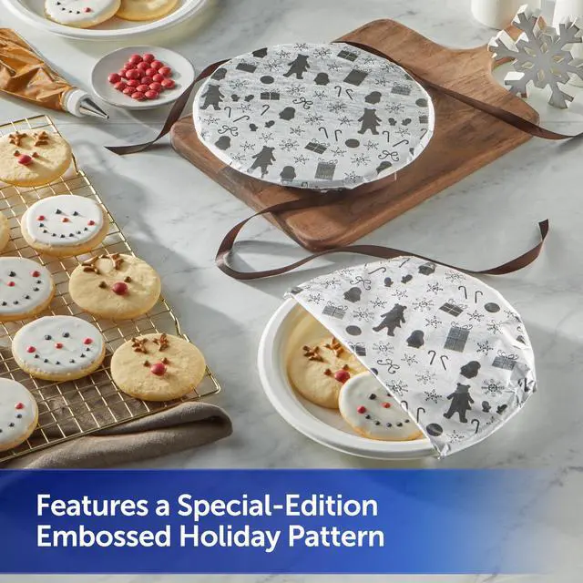 Alt view image 5 of 5 - Reynolds Wrap Fun Foil, Embossed Aluminum Foil Roll, Features a Limited-Edition Holiday Pattern for Wrapping Food Gifts and Covering Holiday Dishes, 8.33 Yards X 12 Inches, 25 Sq. Ft.