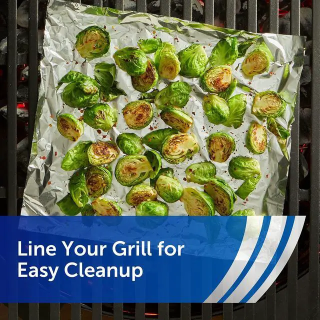 Alt view image 3 of 7 - Reynolds Wrap Recycled Aluminum Foil Roll, Freezer Safe and Grill Safe Foil, Great for Foil Packets, 12 Inches Wide, 75 Total Sq. Ft.