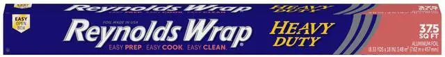 Main image of Reynolds Wrap Heavy Duty Aluminum Foil Roll, 18 Inch Wide, 37.5sq ft