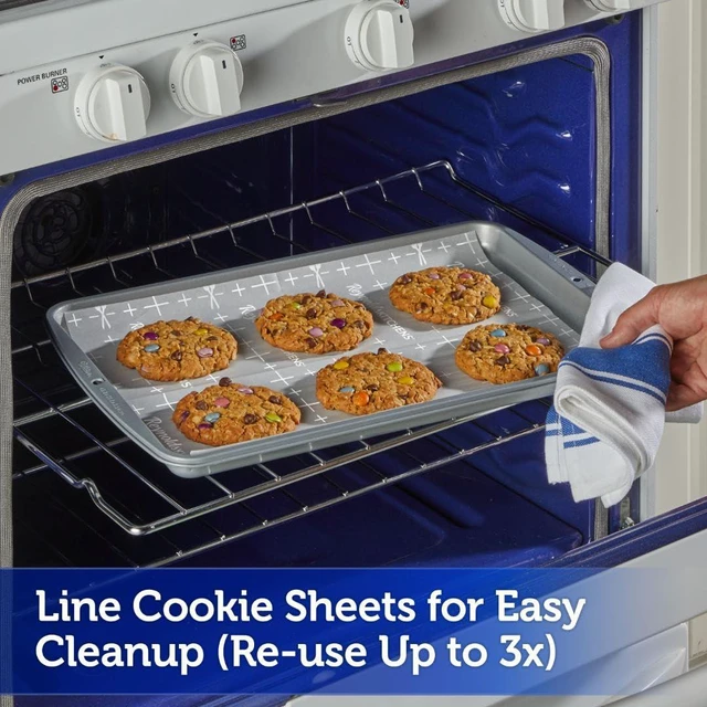 Alt view image 2 of 6 - Reynolds Kitchens Pre-Cut Parchment Paper Cookie Baking Sheets, 22ct