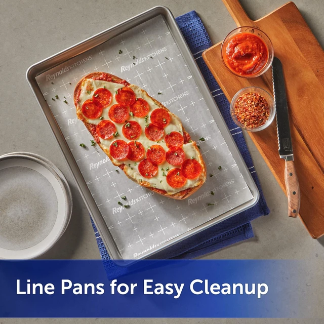 Alt view image 5 of 7 - Reynolds Kitchens Stay Flat Parchment Paper Roll with SmartGrid, 45sq ft
