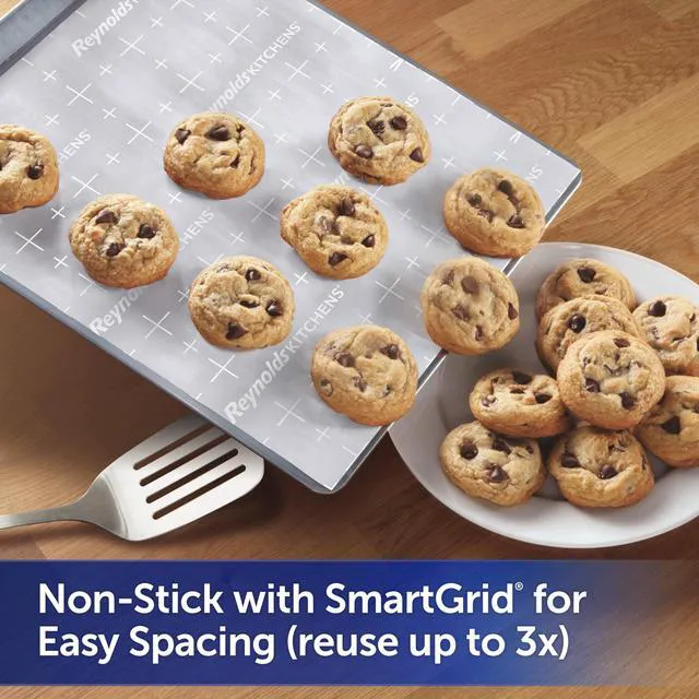 Alt view image 4 of 7 - Reynolds Kitchens Stay Flat Parchment Paper Roll with SmartGrid, 45sq ft