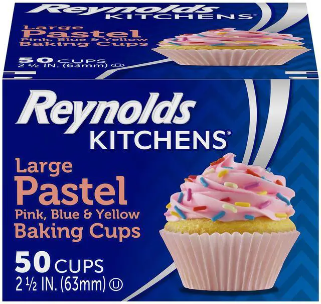 Main image of Reynolds Kitchens Large Pastel Baking Cups and Cupcake Liners, 50ct