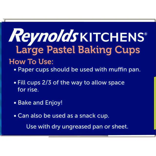 Alt view image 4 of 5 - Reynolds Kitchens Large Pastel Baking Cups and Cupcake Liners, 50ct