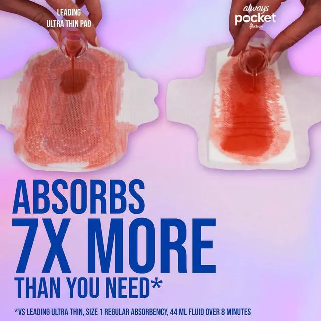 Alt view image 5 of 6 - Always Pocket Flexfoam Pads, Size 1, Regular, with Wings, 22 Count