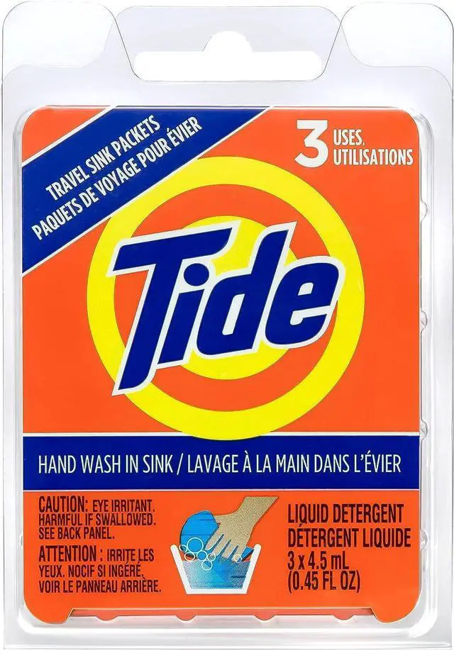 Main image of Tide Liquid Travel Sink Packets, 3-Count