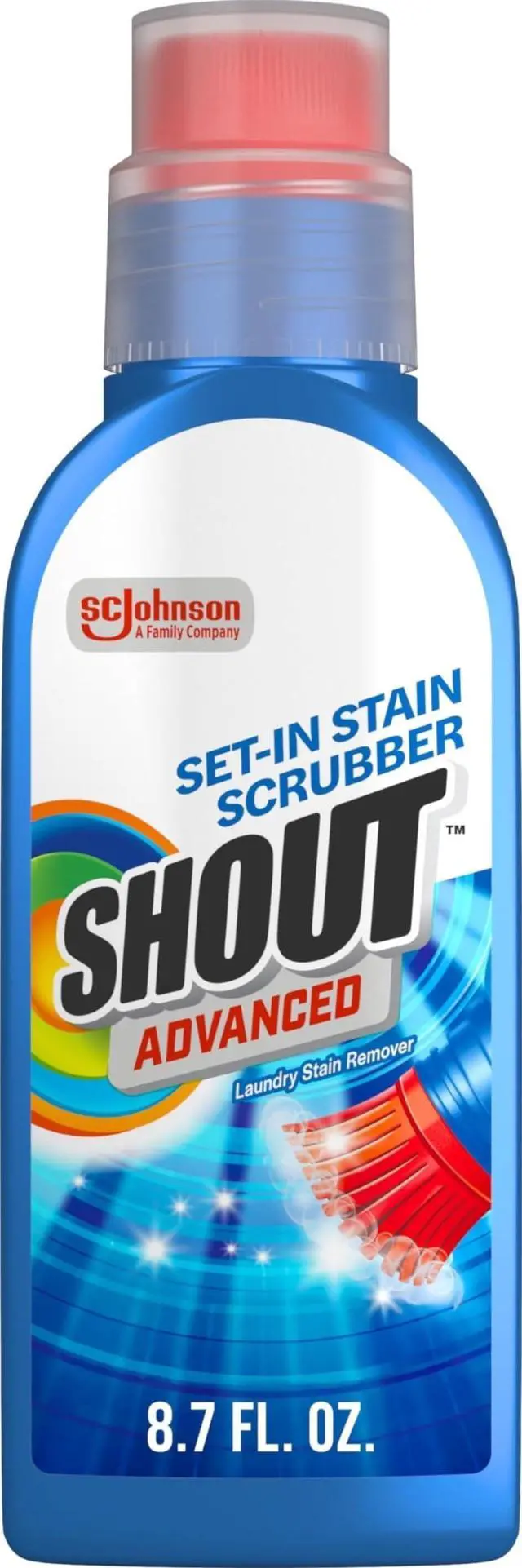 Main image of Shout Advanced Set-In Stain Scrubber Laundry Stain Remover, 8.7oz, (1-Pack)