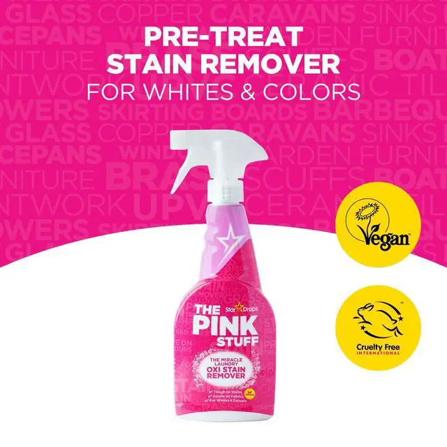 Alt view image 6 of 6 - Stardrops The Pink Stuff Miracle Laundry Stain Remover Spray, 16.9 Fl Oz