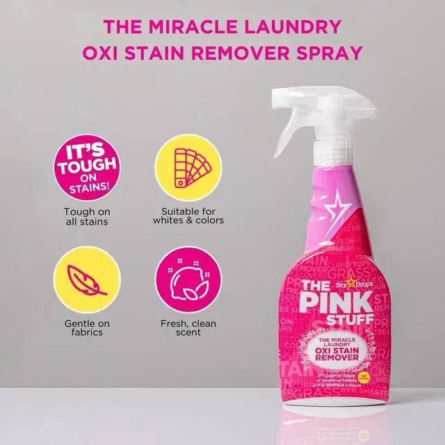Alt view image 5 of 6 - Stardrops The Pink Stuff Miracle Laundry Stain Remover Spray, 16.9 Fl Oz