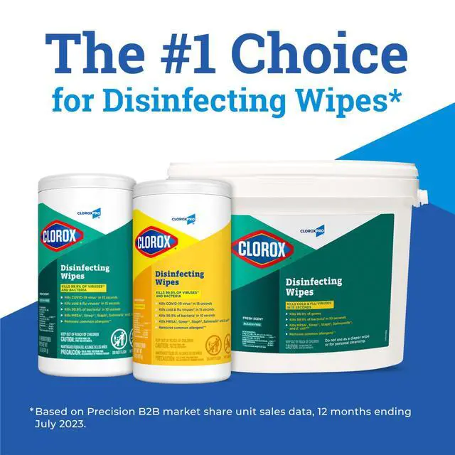 Alt view image 5 of 6 - CloroxPro Clorox Disinfecting Wipes, Fresh Scent, 75 Count (Package May Vary)