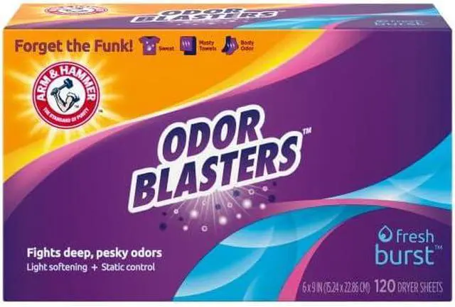 Alt view image 2 of 5 - ARM & HAMMER Odor Blaster Dryer Sheets, Fresh Burst, 120 Count