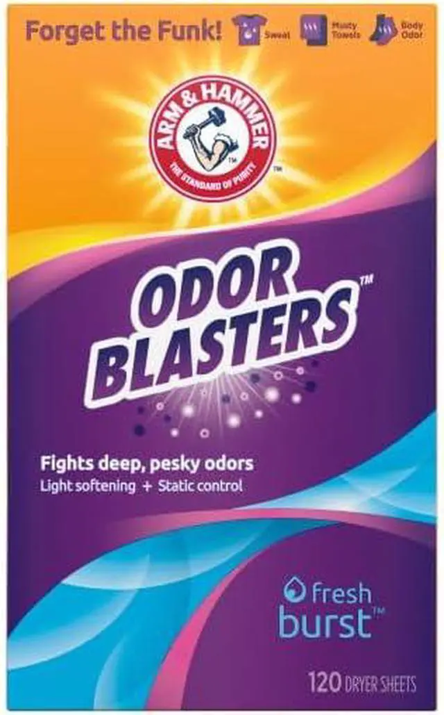 Alt view image 4 of 5 - ARM & HAMMER Odor Blaster Dryer Sheets, Fresh Burst, 120 Count