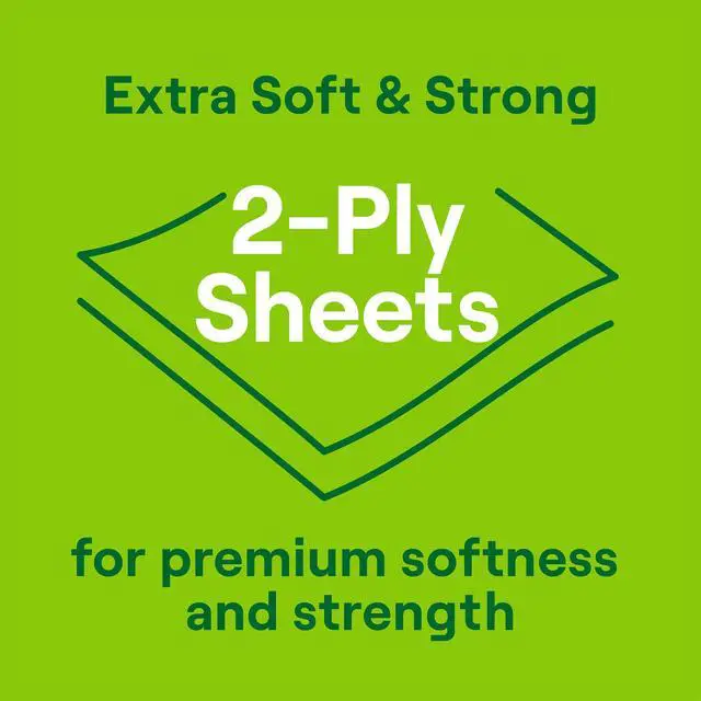 Alt view image 5 of 7 - Seventh Generation Toilet Paper, 100% Recycled 2-Ply Bath Tissue, 4 Rolls of 240 Sheets, Extra Soft & Strong for Home & RV, Whitened without Chlorine Bleach, No Dyes or Fragrances, Septic Safe