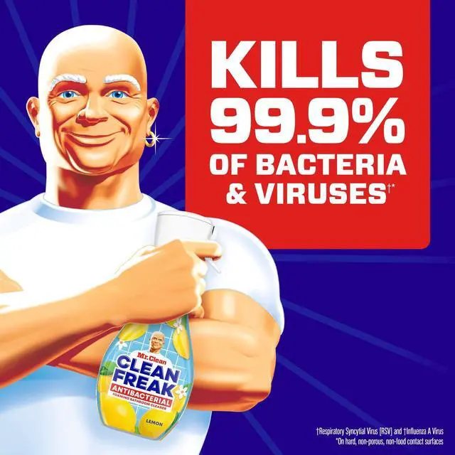Alt view image 5 of 6 - Mr. Clean Clean Freak Lemon Scent Antibacterial Multi-Purpose Bath Cleaner, 16 Fl Oz