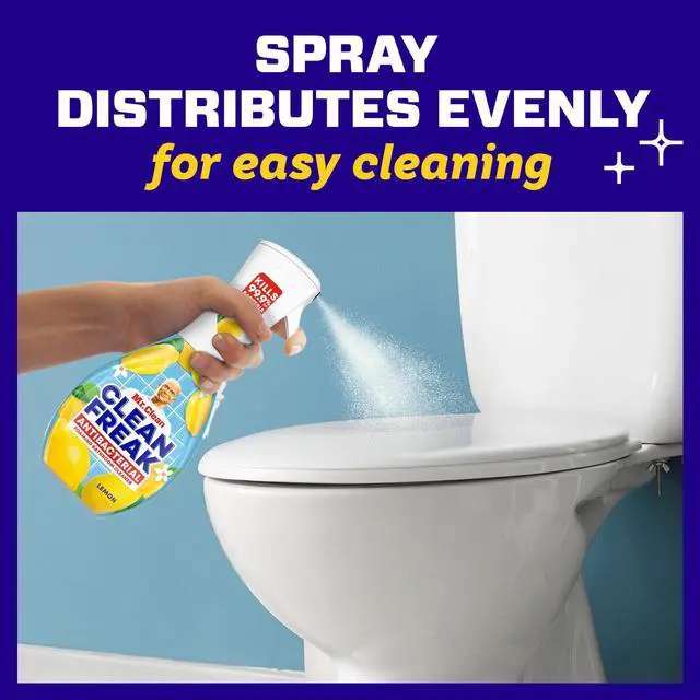 Alt view image 4 of 6 - Mr. Clean Clean Freak Lemon Scent Antibacterial Multi-Purpose Bath Cleaner, 16 Fl Oz
