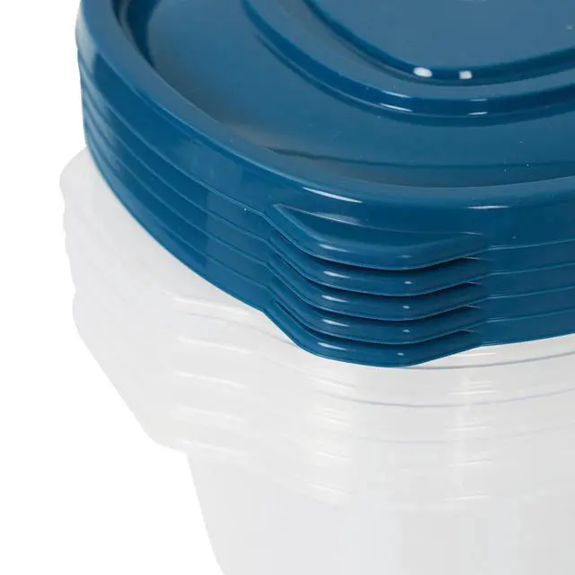 Alt view image 3 of 6 - Mainstays Semi Durable Food Storage Containers, 5.2 Cup, 5 Pack