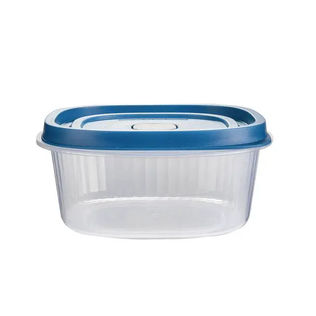 Alt view image 5 of 6 - Mainstays Reusable Square Food Storage Container Set, Plastic, 5-Cup, 3-Pack, 3 Containers with Lids