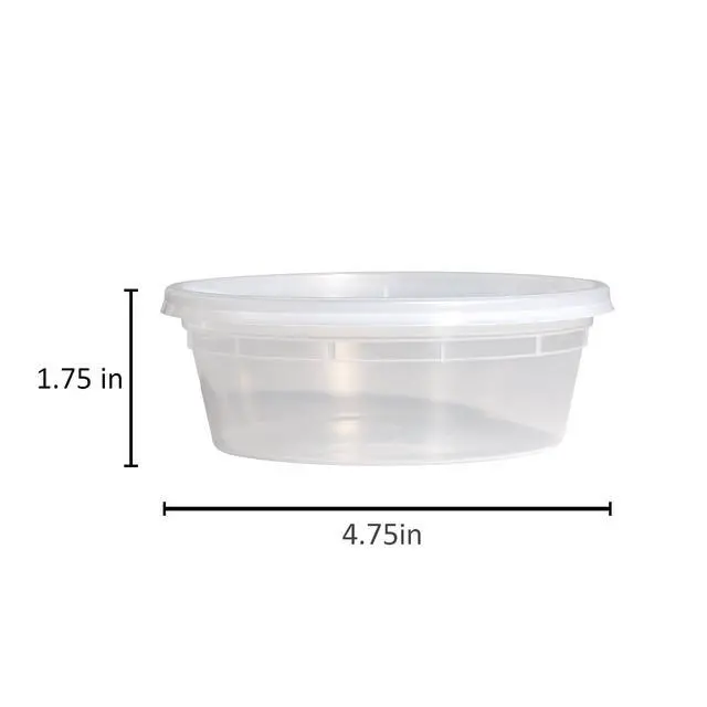 Alt view image 3 of 6 - Mainstays 40-Piece 8 oz Plastic Deli Container Set, 20 Containers and 20 Lids