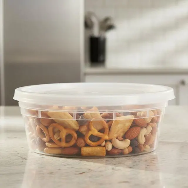 Alt view image 2 of 6 - Mainstays 40-Piece 8 oz Plastic Deli Container Set, 20 Containers and 20 Lids