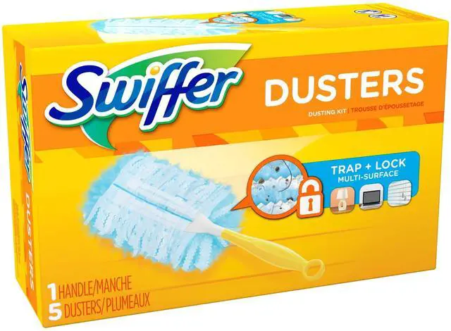 Alt view image 6 of 6 - Swiffer Dusters Cleaning Kit, Feather Duster Alternative, Unscented