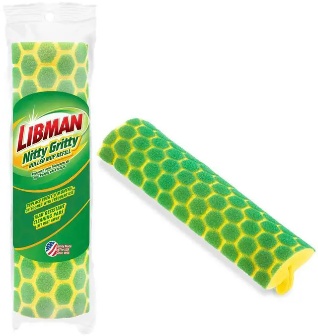 Main image of Libman Nitty Gritty Synthetic Sponge Roller Mop Refill, Tear Resistant