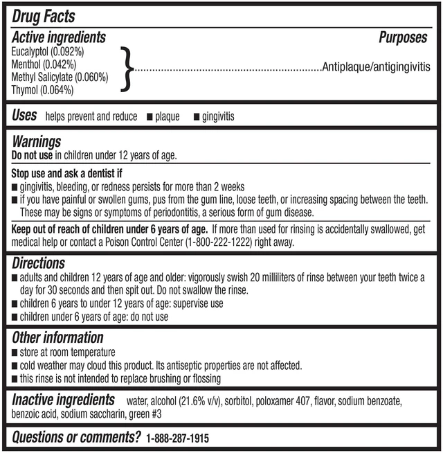 Alt view image 2 of 5 - Equate Antiseptic Mouthwash, Blue Mint, 1.5 L
