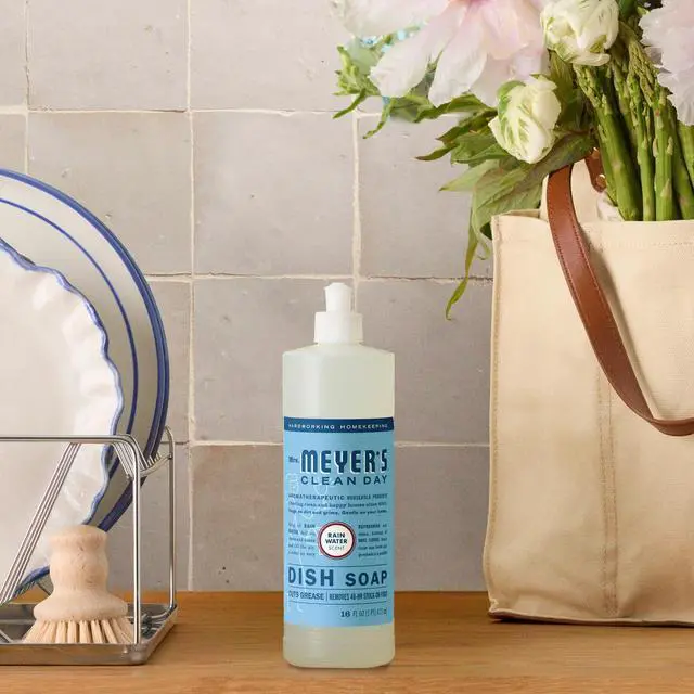 Alt view image 4 of 6 - MRS. MEYER'S CLEAN DAY Liquid Dish Soap, Rain Water, 16 fl. oz