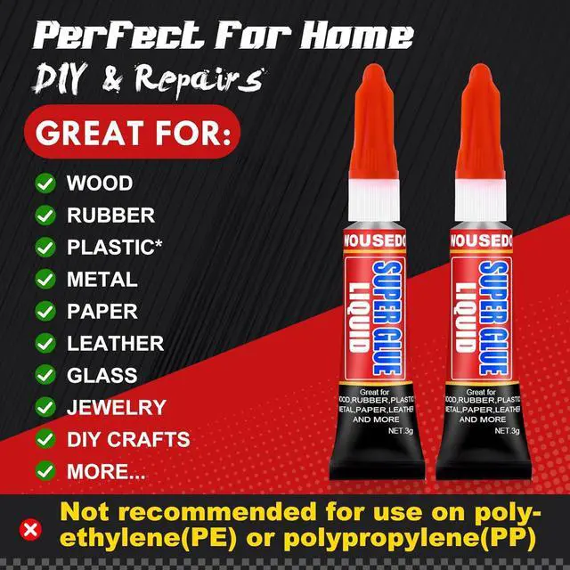 Alt view image 3 of 7 - 12 X 3g Super Glue Liquid, Fast Drying All-Purpose Cyanoacrylate(CA) Glue