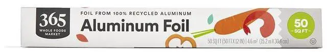 Main image of 365 by Whole Foods Market, Aluminum Foil, 100 % Recycled, 50 Sq Ft