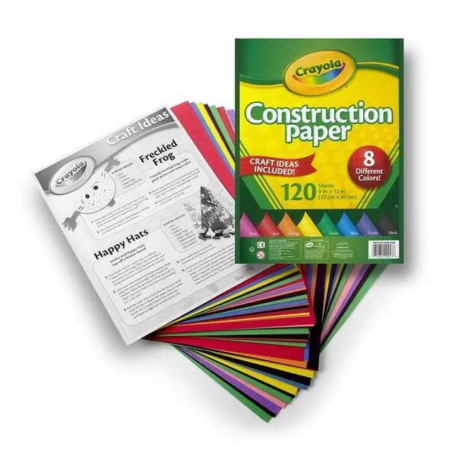 Alt view image 5 of 6 - Crayola Construction Paper, 120 Pages, School Supplies for Kindergarten, 10 Colors, Arts & Crafts Supplies, Classroom Must Haves