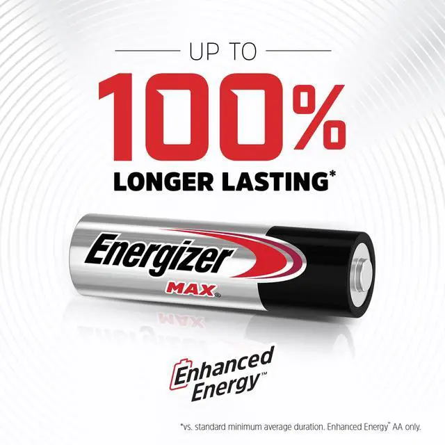 Alt view image 6 of 6 - Energizer AA Batteries, MAX Double AA Battery Alkaline, 4 Count